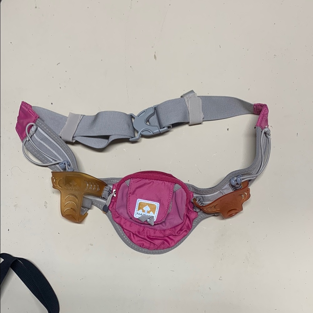 Pink and Gray Kids Belt Bag